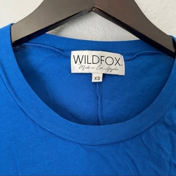 WILDFOX July List Muscle Tank Royal Blue XS - Picture 4 of 6